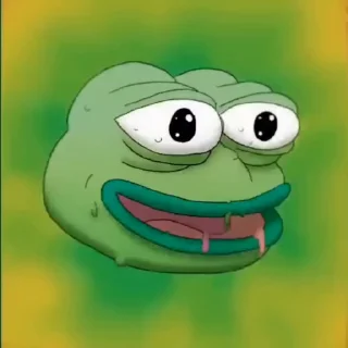Pepe the Frog emoji 🤢