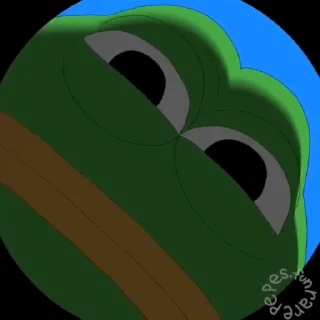 Pepe the Frog emoji 😐