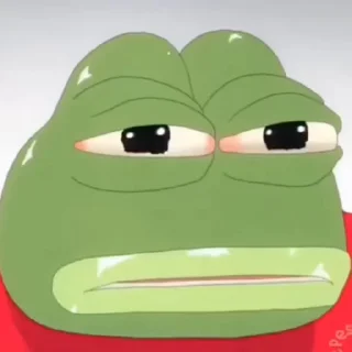Pepe the Frog emoji 🥶