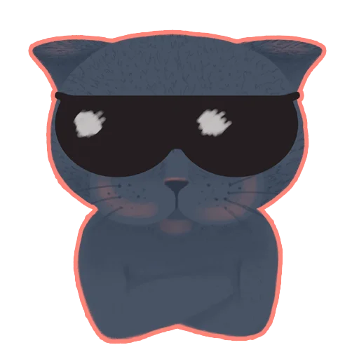 Telegram Sticker «The cat named Mouse» 😎