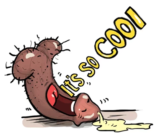 Telegram Sticker «What Things My Dick Does» 🥒