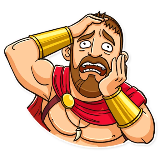 Telegram Sticker «This is Sparta!» 😨