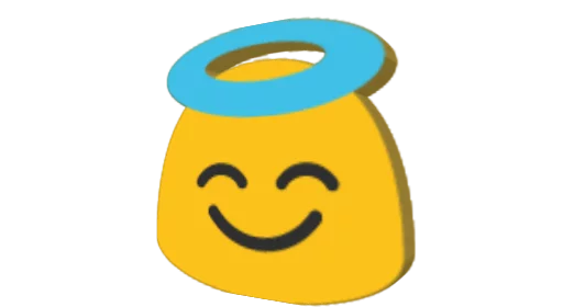 Стикер Telegram «3D Emojis » 😇