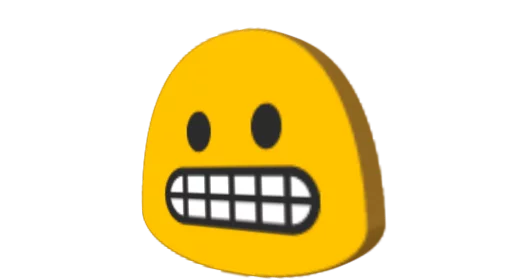 3D Emojis emoji 😬