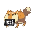 Tibetan Fox emoji 🤬