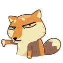 Tibetan Fox emoji 👎