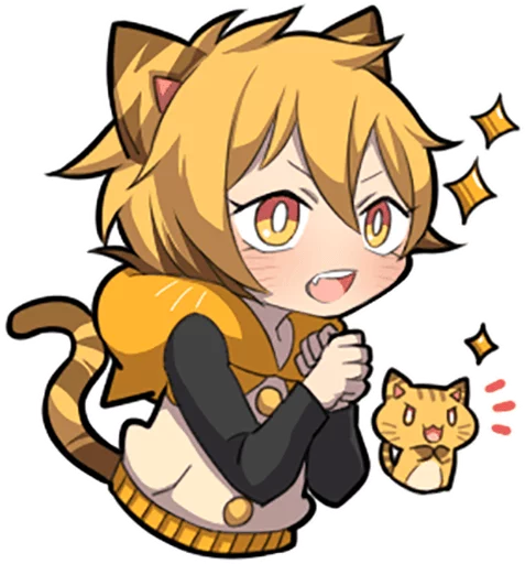 Telegram Sticker «Tiger Kitten by SR» ✨