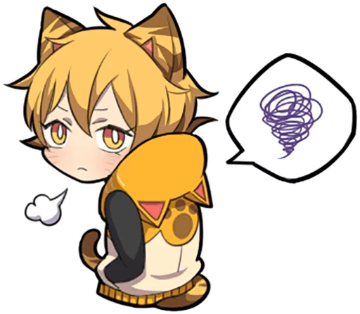Telegram Sticker «Tiger Kitten by SR» 🌀