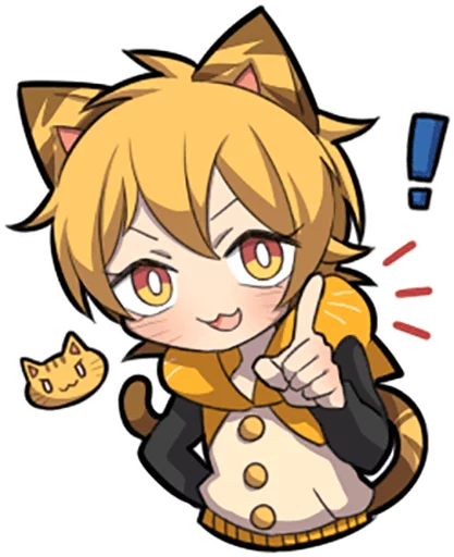 Telegram Sticker «Tiger Kitten by SR» ☝