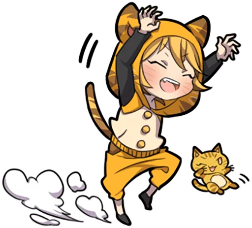 Telegram Sticker «Tiger Kitten by SR» 😆