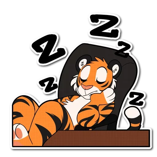 Tiger Life sticker 💤