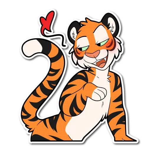 Telegram stiker «Tiger Life» 😘