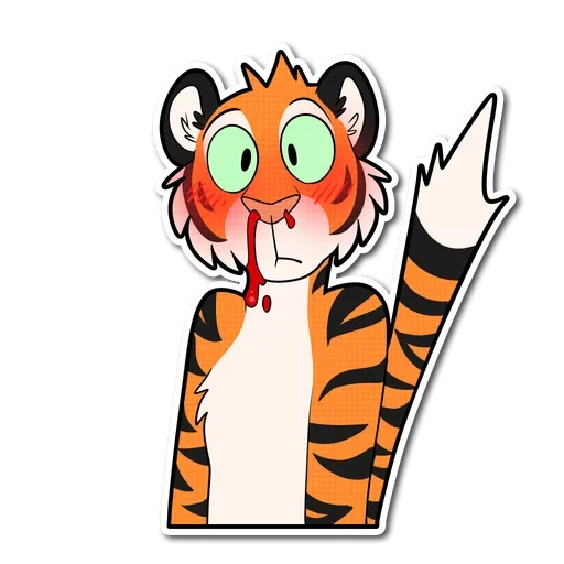 Telegram stiker «Tiger Life» 😳