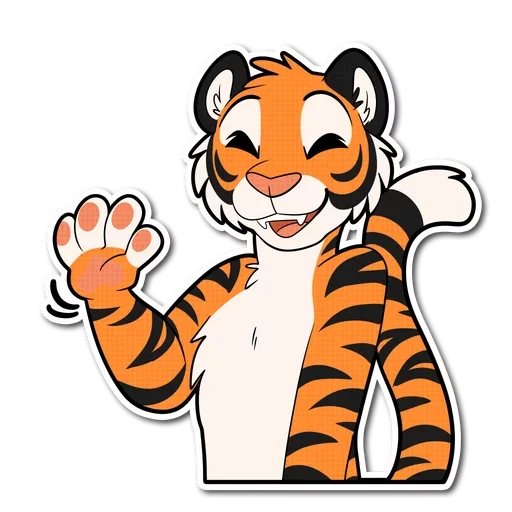 Telegram stiker «Tiger Life» 👋