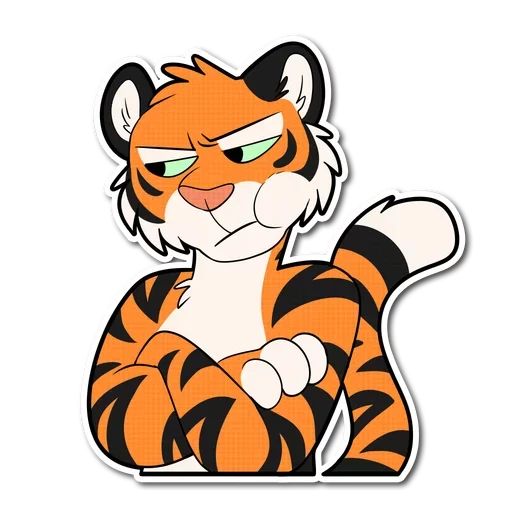 Telegram Sticker «Tiger Life» 😒