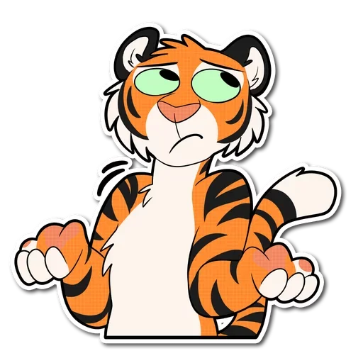 Telegram Sticker «Tiger Life» 🙄