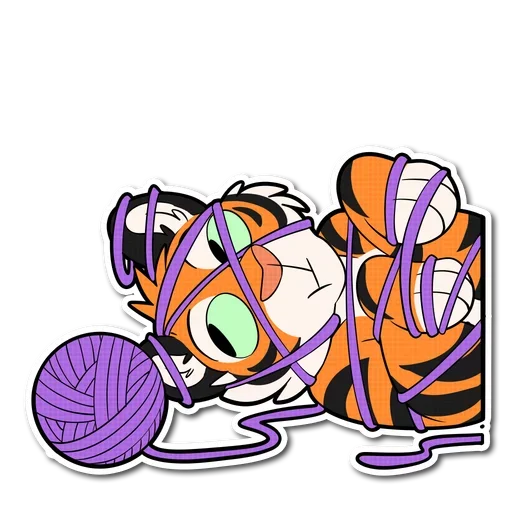 Tiger Life sticker 😺