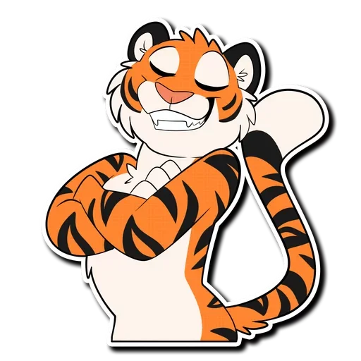 Tiger Life sticker 😌