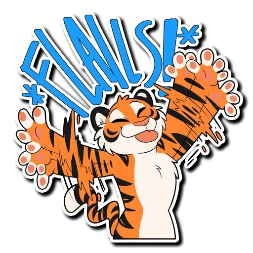 Tiger Life sticker 😜