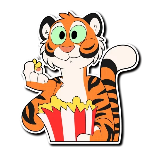 Tiger Life emoji 🍿