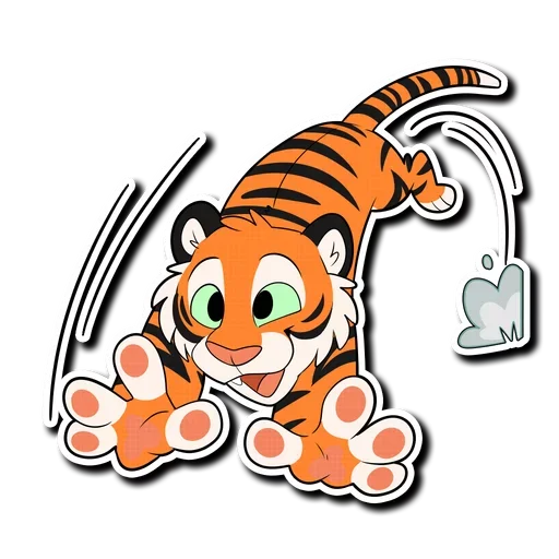 Telegram stiker «Tiger Life» 😀
