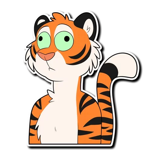 Telegram stiker «Tiger Life» 🙄
