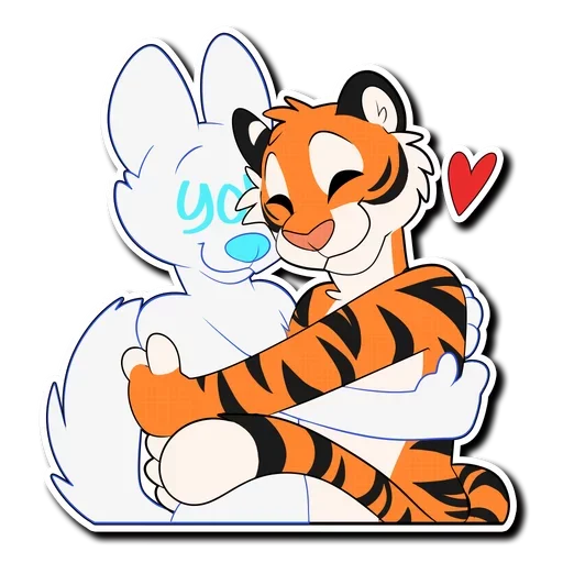 Telegram stiker «Tiger Life» 😍