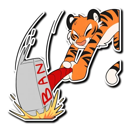 Tiger Life sticker 🔨