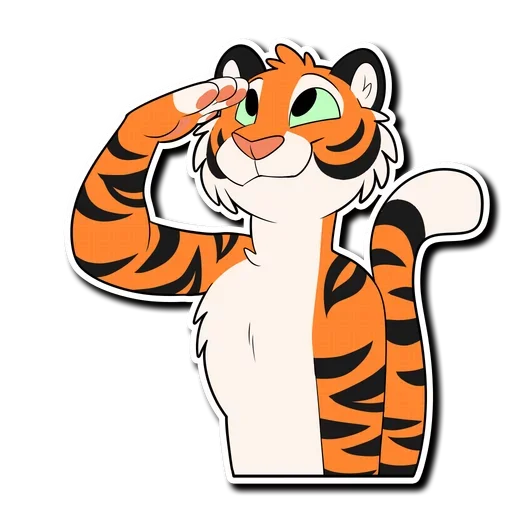 Tiger Life sticker 🖐