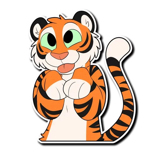 Telegram Sticker «Tiger Life» ☺️