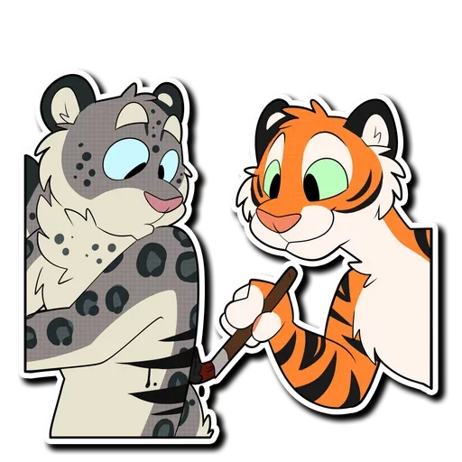 Telegram Sticker «Tiger Life» 🎨