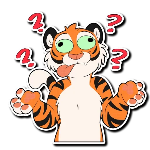 Telegram Sticker «Tiger Life» ❓