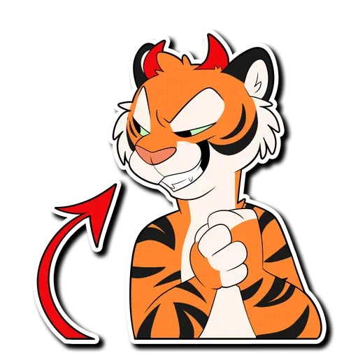Telegram Sticker «Tiger Life» 😈