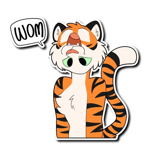Tiger Life sticker 🙃