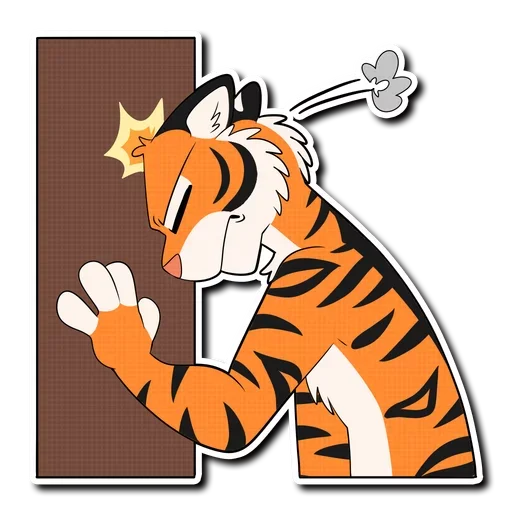 Telegram Sticker «Tiger Life» 😤