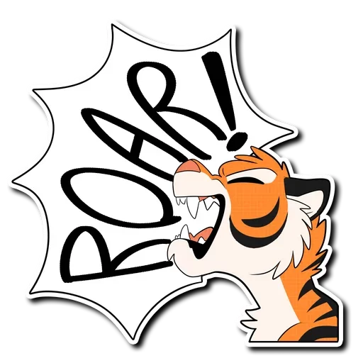 Tiger Life sticker 🐯