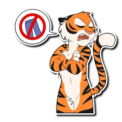 Telegram stiker «Tiger Life» 🚫