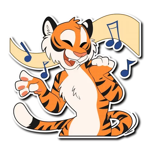 Tiger Life sticker 🎶