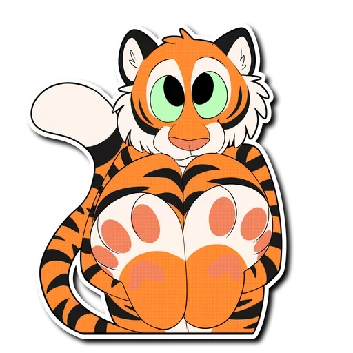 Tiger Life sticker 🐾