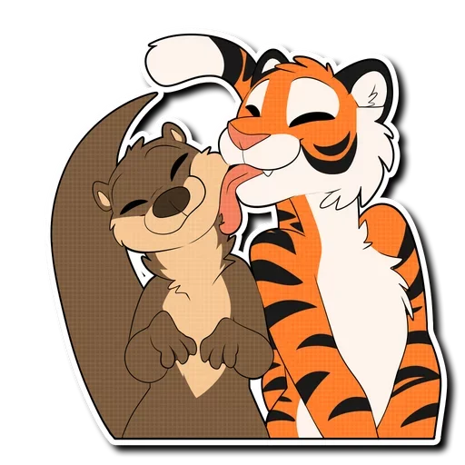 Tiger Life sticker 👅