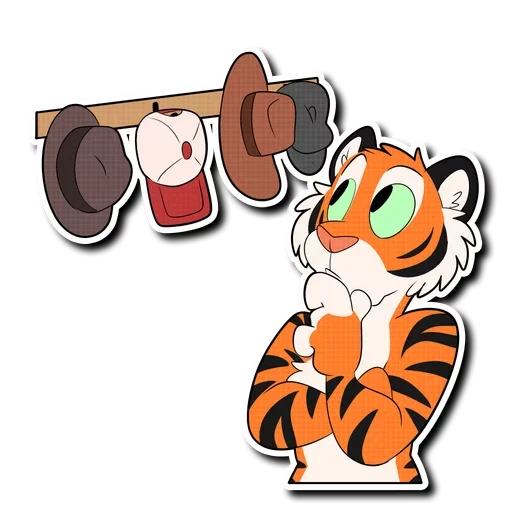 Tiger Life sticker 🎩