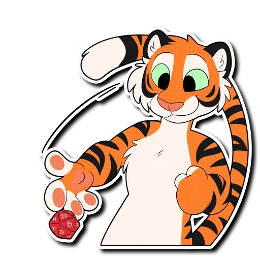 Tiger Life sticker 🎲