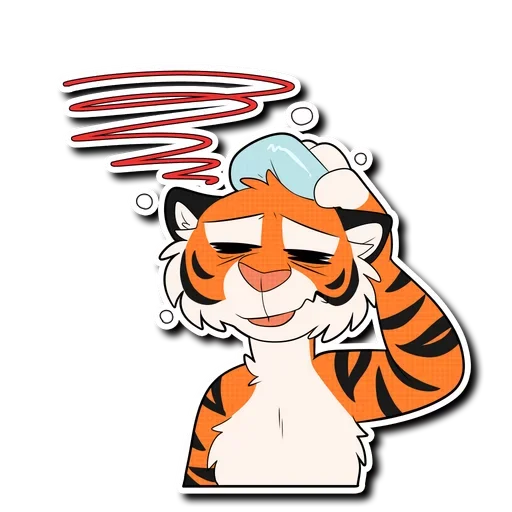 Telegram stiker «Tiger Life» 🤢