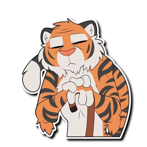 Tiger Life sticker 👴