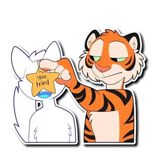 Telegram stiker «Tiger Life» ⭐
