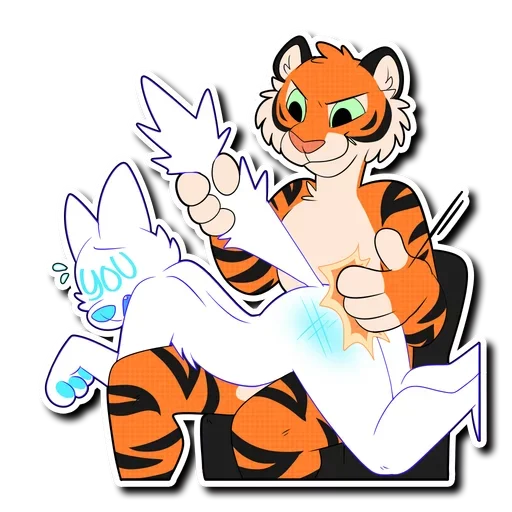 Telegram Sticker «Tiger Life» 🍑