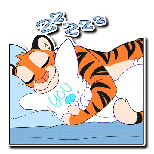 Telegram stiker «Tiger Life» 😴