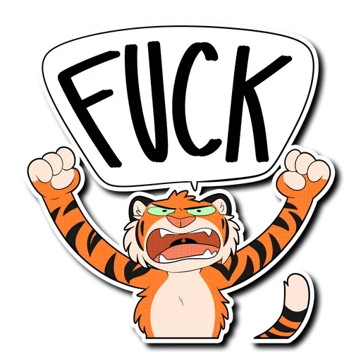 Tiger Life sticker 💢