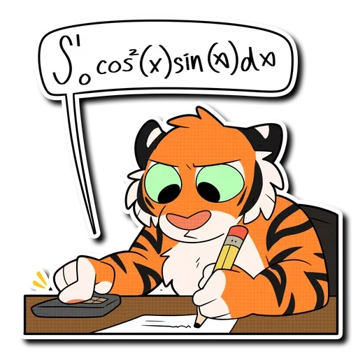 Telegram Sticker «Tiger Life» 📐