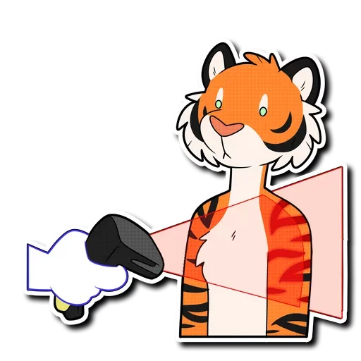 Tiger Life sticker 😶